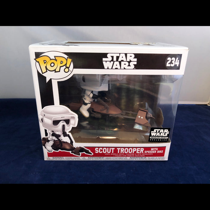 Funko Pop Star Wars Scout Trooper with Speeder Bike Smugglers