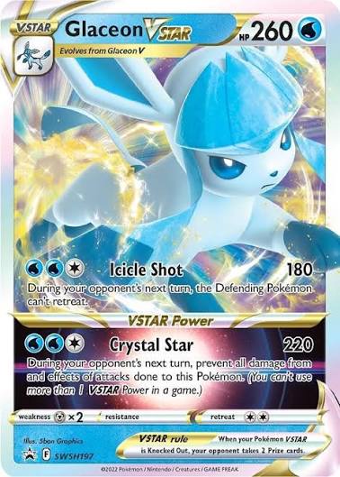 Glaceon VSTAR Jumbo Promo Card SWSH197 Near Mint