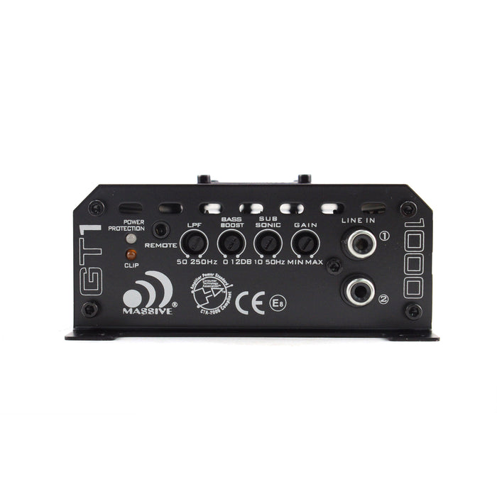 GT1 - 520 Watt RMS @ 1 Ohm Mono Block GT Series Amplifier With Bass Remote