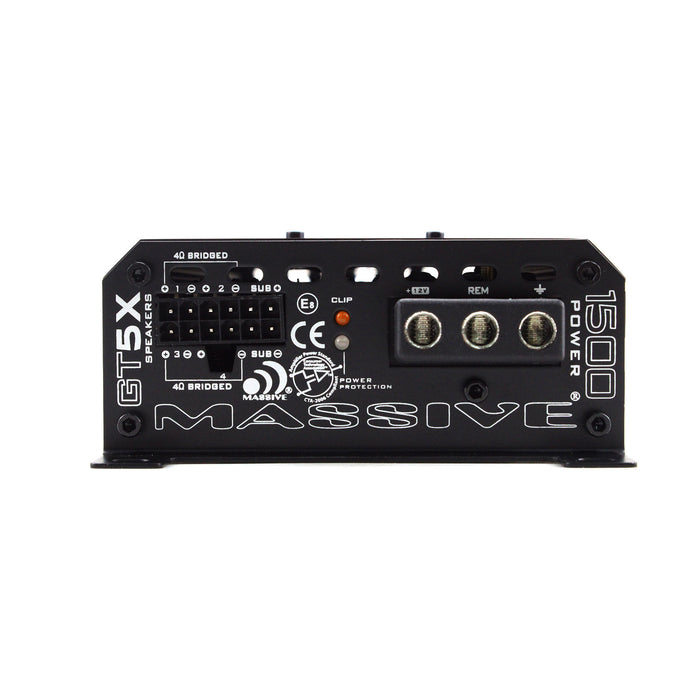 GT5X - 115 Watts RMS x 4 @ 2 Ohm + 510 Watts @ 1 Ohm 5-CH Amplifier With Bass Remote