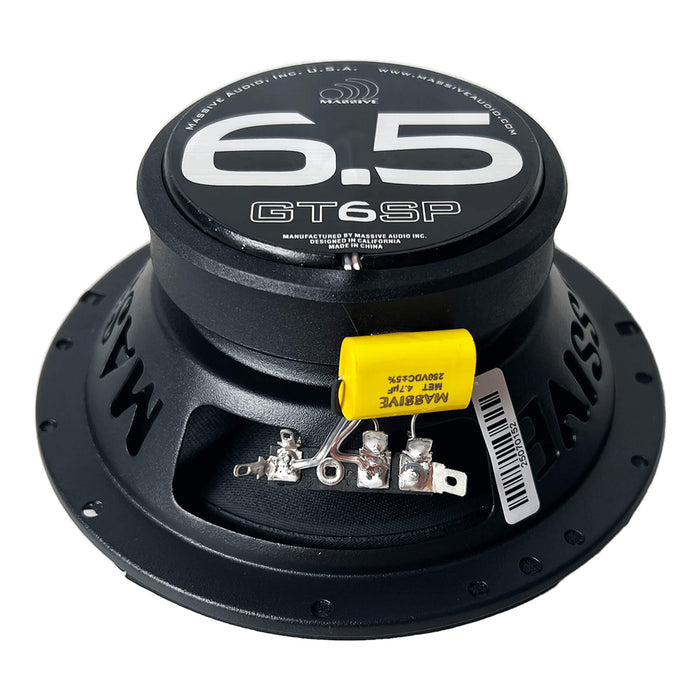 GT6SP - 6.5" 2-Way 100 Watts RMS Coaxial Pro & Car Audio Speakers