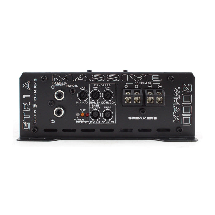 GTR1A - 1060 Watt RMS @ 1 Ohm Mono Block GT Series Full Range Amplifier With Bass Remote