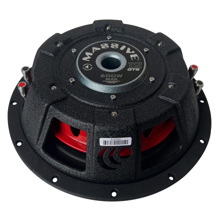 GTS12 - 12" 300 Watts RMS Dual 4 Ohm Subwoofer