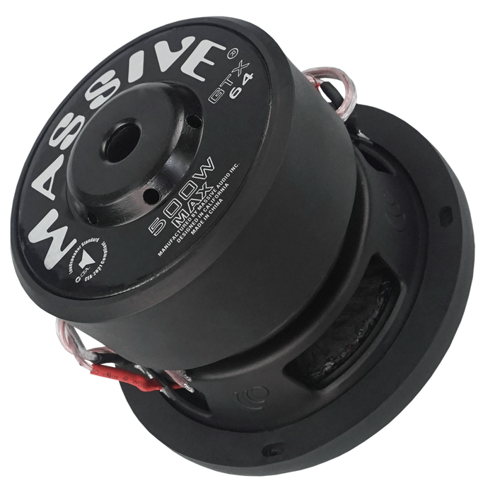 GTX64 - 6" 250 Watts RMS Dual 4 Ohm Subwoofer
