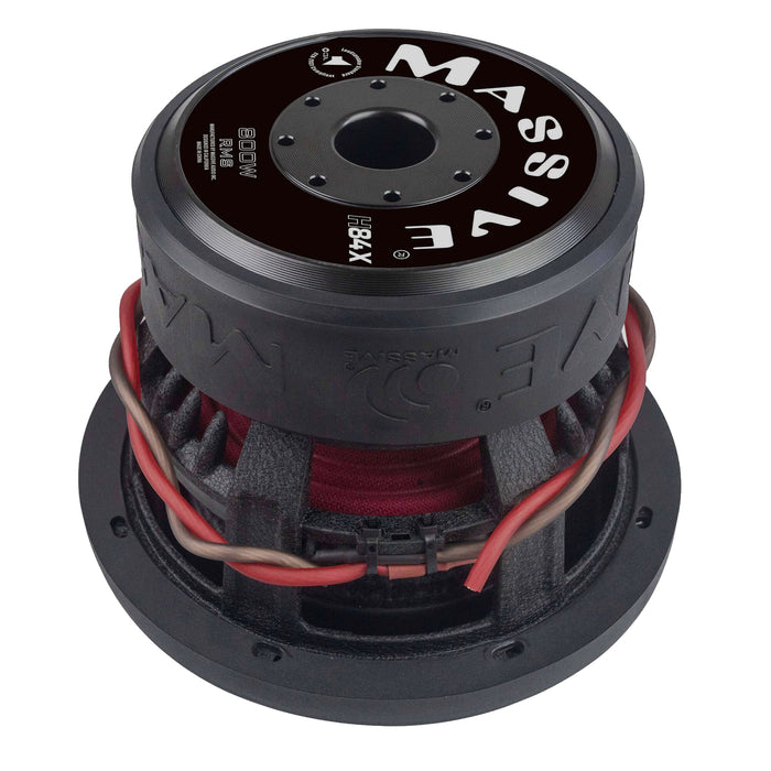 H84X - 8" 800 Watts RMS Dual 4 Ohm 2.5" V.C. Subwoofer
