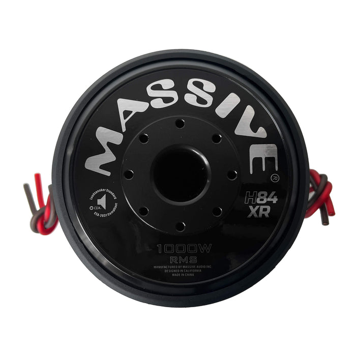 H84XR - 8" 1000 Watts RMS Dual 4 Ohm 2.5" V.C. Subwoofer