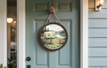 Home Sweet Home Camper Door Hanger Round | Camping Front Door Decor