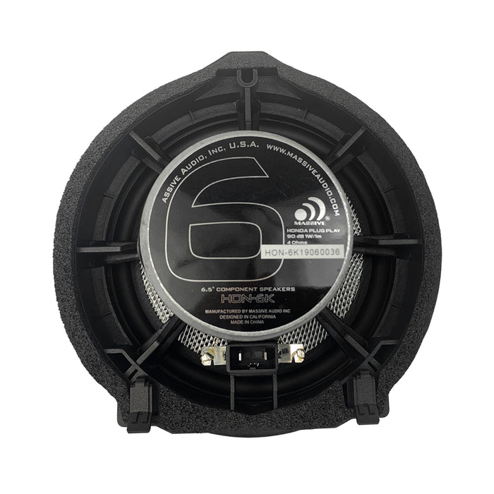 HON6K - 6.5"  Honda OEM Drop-In, 80 Watts RMS Component Kit Speakers (PAIR)