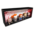 HORROR - Single Row Display Case with Backdrop Insert, Wall Mountable & Stackable Pop Shelf, Corrugated Cardboard