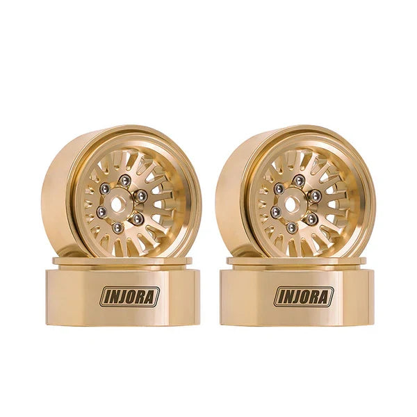INJORA 1.0 Plus Brass Beadlock Wheels 3.75mm Offset
