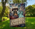 Liberty Endures Patriotic-12 × 18 Garden Flag (Single-Sided)