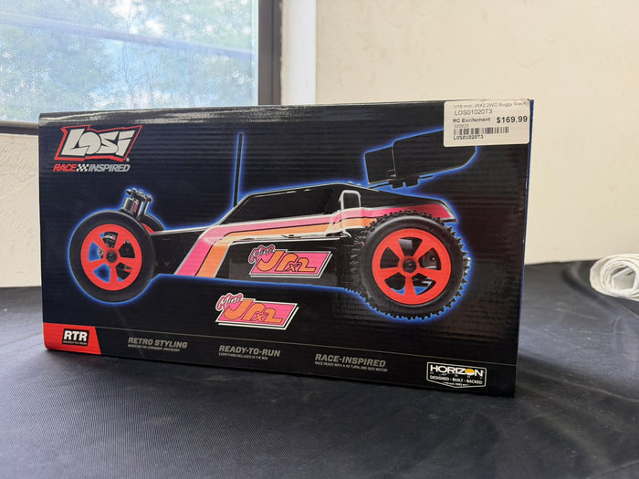 Losi 1/16 Mini JRX2 2S 2WD RTR Brushed Buggy (Battery & Charger Included), Black