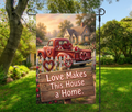 Love Makes This House a Home Spring-12 × 18 Garden Flag (Single-Sided)
