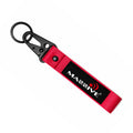 Massive Audio Moto-Style Keychain with Carabiner - Red