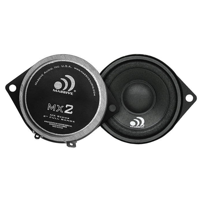 MX2 - 2" 2-Way 20 Watts RMS Full Range Speakers (2.25" Mounting)