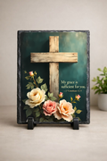 “My Grace Is Sufficient” Scripture Slate Plaque – 2 Corinthians 12:9
