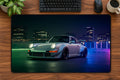 Neon Night Sports Car Desk Pad 24 × 14 inch desk pad