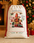 Nutcracker Christmas Personalized Santa Sack canvas gift sack