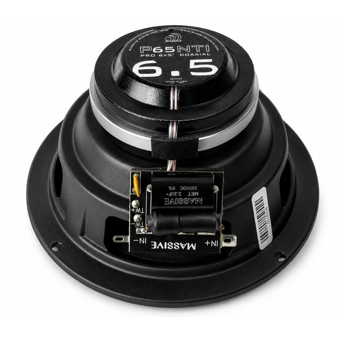 P65NTI - 6.5" 4 Ohm Mid-Bass Pro Audio Coaxial Neodymium Weatherproof Speaker - 140 Watts RMS (SOLD AS EACH)