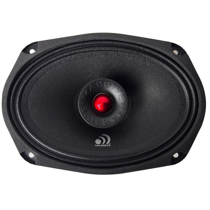 P69NTI - 6x9" 4 Ohm Mid-Bass Pro Audio Coaxial Neodymium Weatherproof Speaker - 160 Watts RMS (SOLD AS EACH)