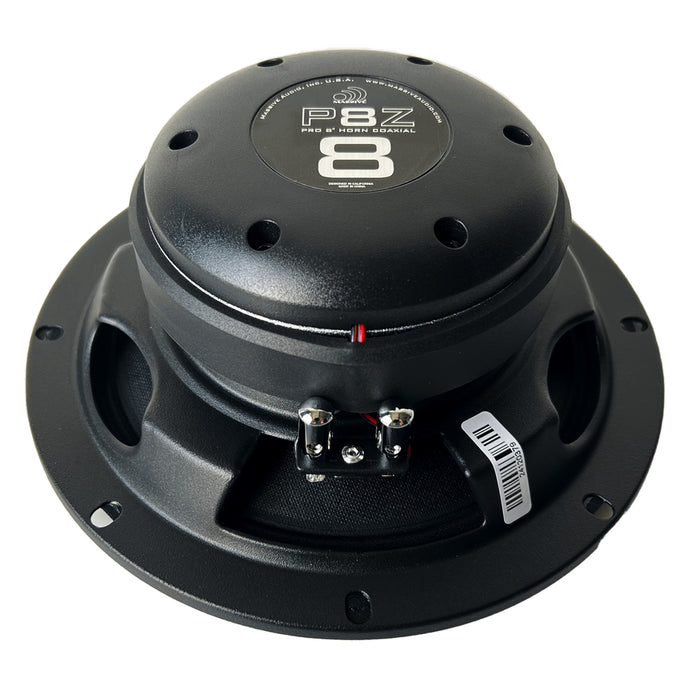 P8Z - 8" 4 Ohm Mid-Bass Pro Audio Coaxial Speaker With Grill - 140 Watts RMS (SOLD AS EACH)