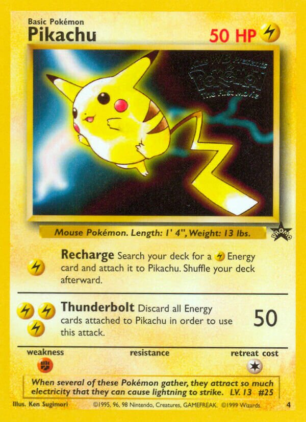 Pikachu Wizards Black Star Promos #4 Pokemon Trading Card