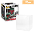 pop rides star wars boba fett slave one best funko pop protectors thick strong uv scratch flat top stack vinyl display geek plastic shield vaulted eco armor fits collect protect display case kollector protector