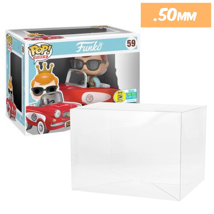 funko pop protector freddy ride nycc taxi sdcc red blue yellow