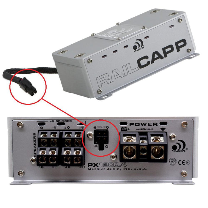 RAILCAP P - PRIMO SERIES Capacitor 4 Farad Molex Lightning Capacitor