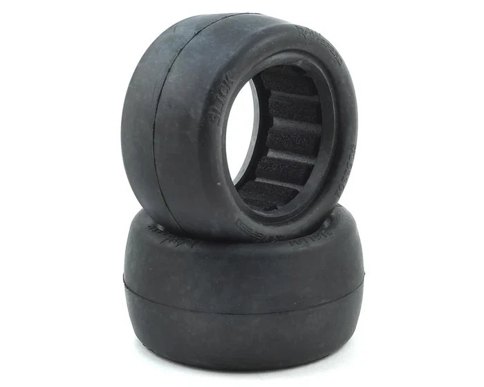 RAW SPEED Slick 2.2" 1/10 Rear Buggy Tires (2) (Clay)