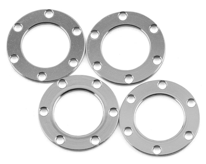 Samix Aluminum/Brass 1.0" Beadlock Wheel Set for Traxxas TRX-4M w/7mm Hex (Silver) (4) (35g) (Adj. Offset)