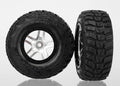 Satin Chrome & Black Wheels w/ S1 Kumho Tires (2)