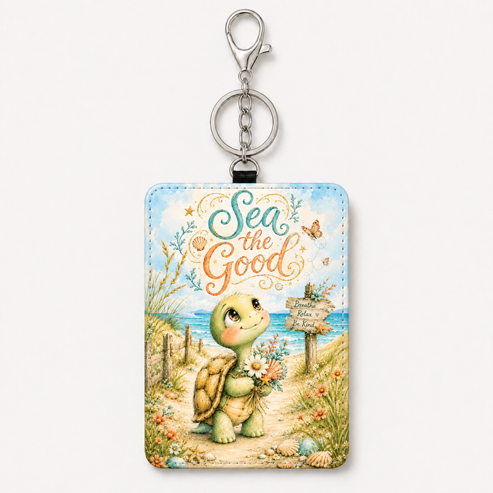 Sea the Good turtle ID holder