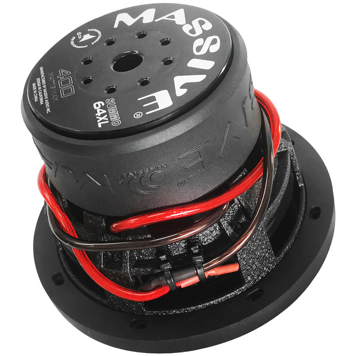 SUMMO64XL - 6.5" 200 Watts RMS DUAL 4 Ohm, 1.5" V.C. Subwoofer