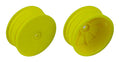 Team Associated 4WD Front Wheels, 2.2", 12mm Hex, Fluorescent Yellow