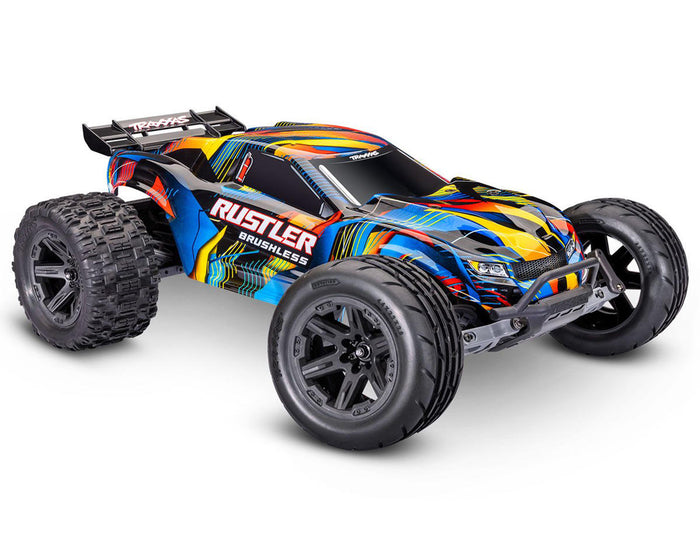 Traxxas Rustler VX3 1/10 RTR 2WD Brushless Stadium Truck Yellow