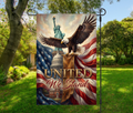 United We Stand Patriotic-12 × 18 Garden Flag (Single-Sided)